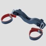 Natural Wood Restraint Bar with Adjustable Leather Cuffs - Image 11