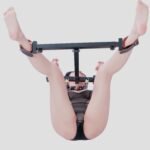 Black Adjustable Restraint Frame with Locking Cuffs - Image 11