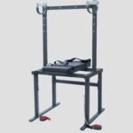 Black Suspension Bondage Chair with Adjustable Restraints - Image 4
