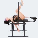 Black Suspension Bondage Chair with Adjustable Restraints - Image 2