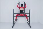 Black Restraint Pleasure Rack with Adjustable Support - Image 7