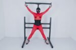 Black Restraint Pleasure Rack with Adjustable Support - Image 23