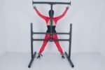 Black Restraint Pleasure Rack with Adjustable Support - Image 18