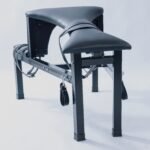 Black Adjustable Restraint Spanking Bench with Versatile Bondage Features - Image 3