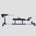 Red Adjustable Bondage Positioning Frame with Restraints - Image 19