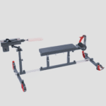 Red Adjustable Bondage Positioning Frame with Restraints - Image 8