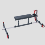 Red Adjustable Bondage Positioning Frame with Restraints - Image 7