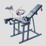 Black Adjustable Bondage Chair with Restraint System - Image 7