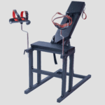 Black Adjustable Bondage Chair with Restraint System - Image 6