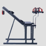 Black Adjustable Bondage Chair with Restraint System - Image 5