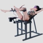 Black Adjustable Bondage Chair with Restraint System - Image 16