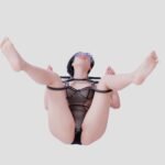 Black Suspension Bondage Harness with Adjustable Restraints - Image 4