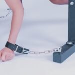 Red Supportive Bondage Bench with Adjustable Restraints - Image 8