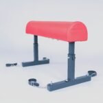 Red Supportive Bondage Bench with Adjustable Restraints - Image 3