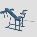 Black Adjustable Pleasure Chair with Stimulation Features - Image 3