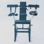 Black Adjustable Pleasure Chair with Stimulation Features - Image 10