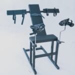 Black Adjustable Pleasure Chair with Stimulation Features - Image 8