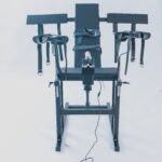 Black Adjustable Pleasure Chair with Stimulation Features - Image 33