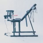 Black Adjustable Pleasure Chair with Stimulation Features - Image 30