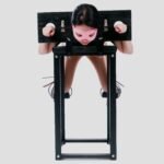 Black Bondage Submission Bench with Adjustable Restraints - Image 8