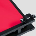 Red Kneeling Restraint Frame with Adjustable Cuffs - Image 8