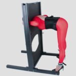 Black Restraint Rack with Red Bondage Features - Image 13
