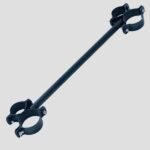 Black Adjustable Restraint Bar with Bondage Features - Image 4