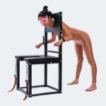 Black Submission Chair with Adjustable Restraint Features