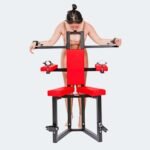 Red Bondage Stimulation Chair with Restraints