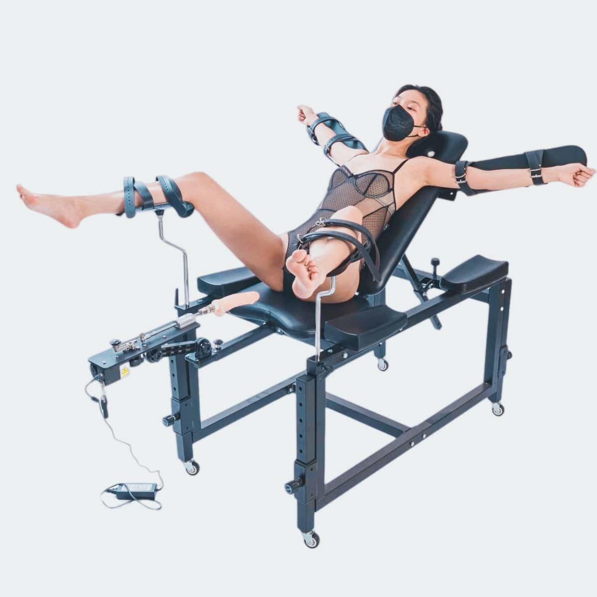 SF072_Main Black Multi-Function Pleasure Chair with Sex Machine - Image 1