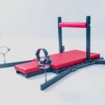 Red Adjustable Pleasure Bench with Restraint Features - Image 10