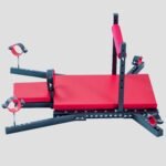 Red Adjustable Pleasure Bench with Restraint Features - Image 8