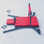Red Adjustable Pleasure Bench with Restraint Features - Image 12