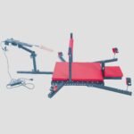 Red Adjustable Pleasure Bench with Restraint Features - Image 3