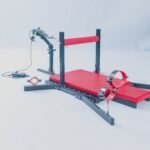 Red Adjustable Pleasure Bench with Restraint Features - Image 2