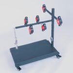 Black Restraint Pleasure Table with Adjustable Ankles - Image 3