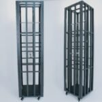 Black Cage Restraint System with Locking Mechanism - Image 4