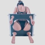 Black Open Restraint Frame with Adjustable Access - Image 5