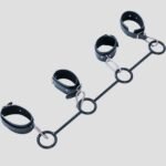Black Restraint Bar with Adjustable Cuffs - Image 6