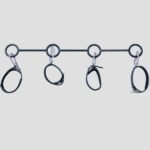 Black Restraint Bar with Adjustable Cuffs - Image 5