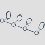 Black Restraint Bar with Adjustable Cuffs - Image 4