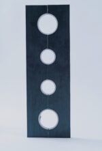 Black Bondage Restraint Board with Adjustable Cuffs - Image 3