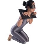 Black Submission Restraint Collar with Adjustable Cuffs