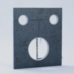 Black Bondage Restraint Board with Chain Attachment - Image 4