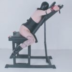 Black Adjustable Pleasure Stimulation Chair with Multi-Function Restraints - Image 9