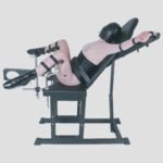 Black Adjustable Pleasure Stimulation Chair with Multi-Function Restraints - Image 6