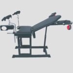 Black Adjustable Pleasure Stimulation Chair with Multi-Function Restraints