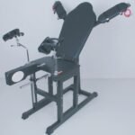 Black Adjustable Pleasure Stimulation Chair with Multi-Function Restraints - Image 4