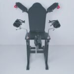 Black Adjustable Pleasure Stimulation Chair with Multi-Function Restraints - Image 2