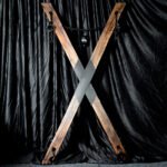 Brown Restraint Bondage Cross with Adjustable Hardware - Image 20